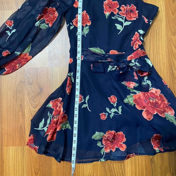 Lovers + Friends Women's Navy and Red Dress - Picture 3 of 5